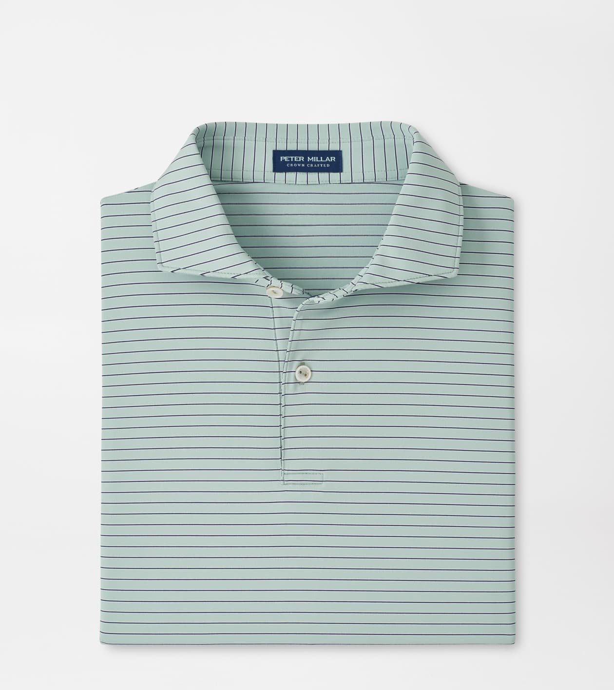 Peter Millar Men's Light Willow Keynote Performance Jersey Polo