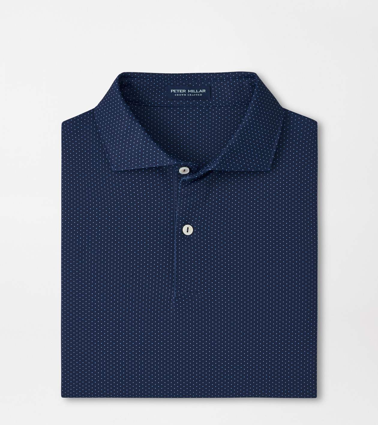 Peter Millar Men's Navy Fermata Performance Jersey Polo