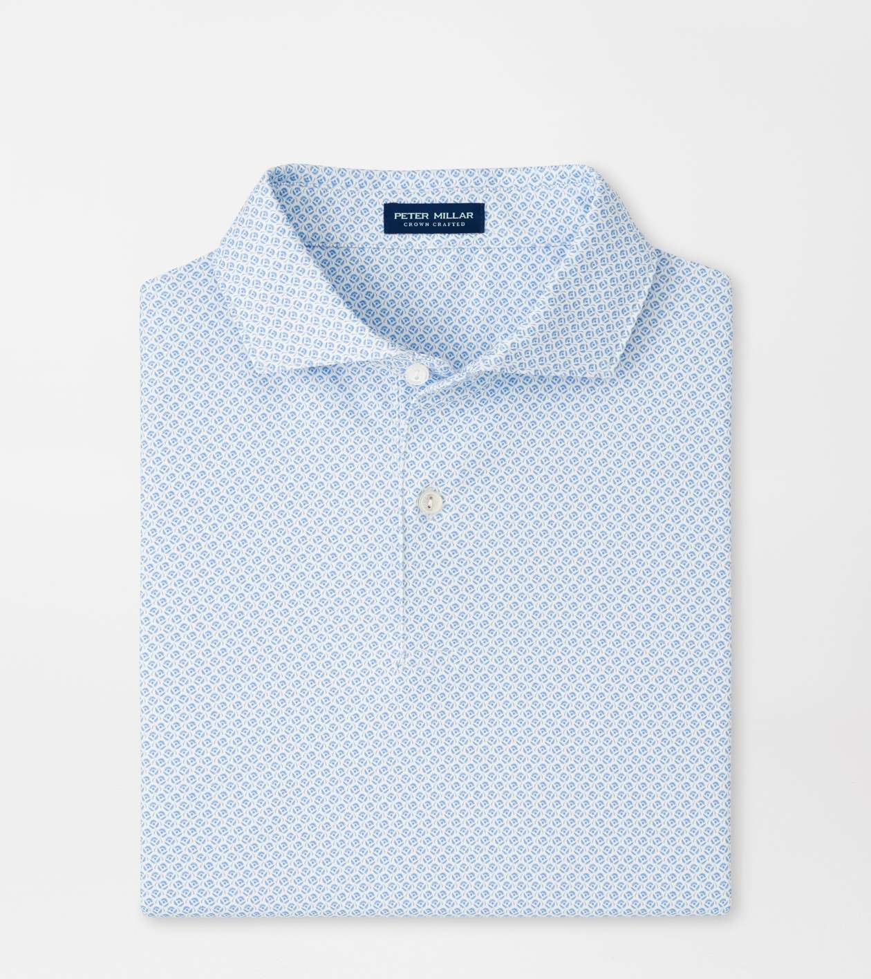 Peter Millar Men's White Mayfield Performance Jersey Polo