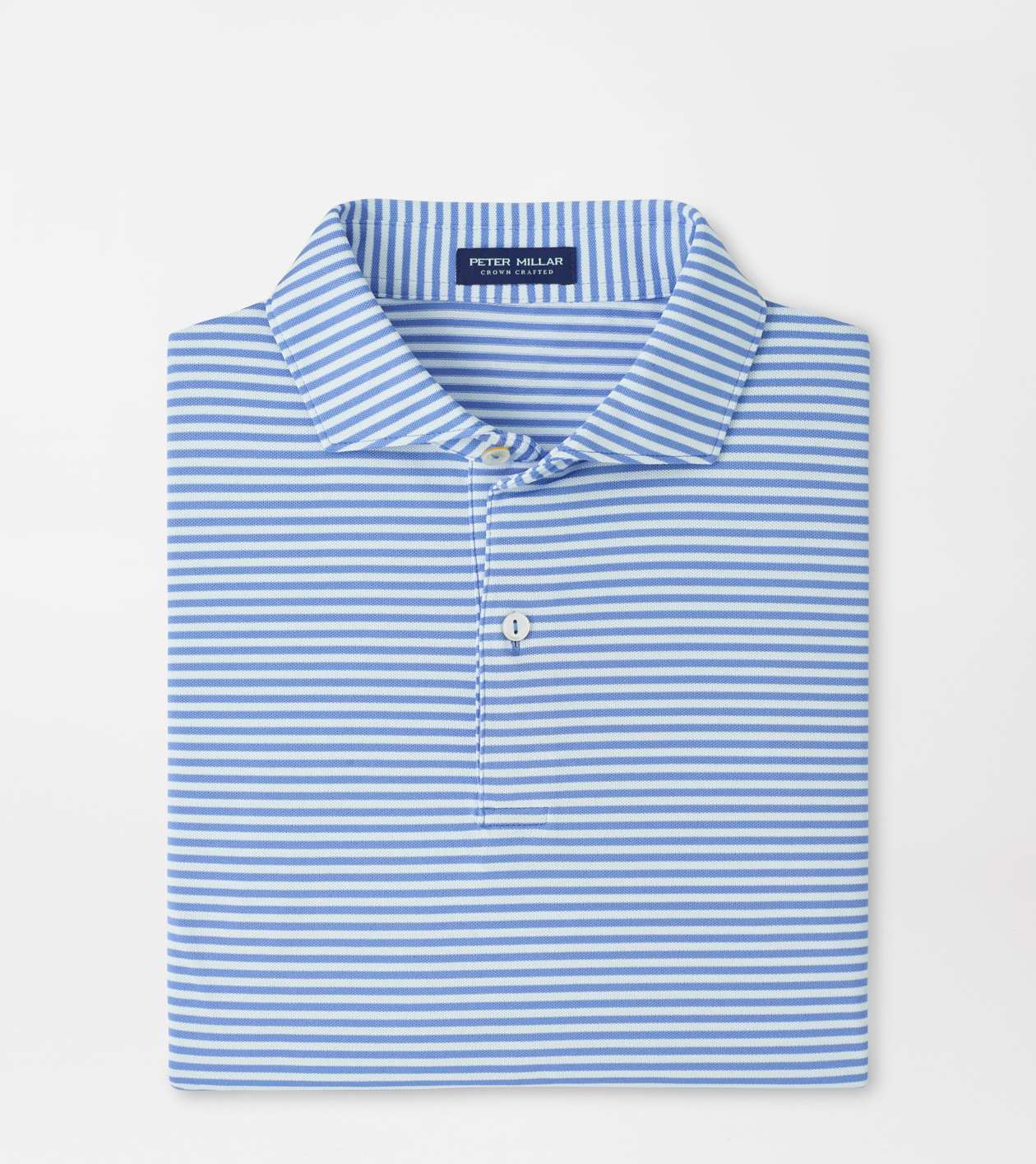 Peter Millar Men's Dusk Blue Verse Performance Mesh Polo