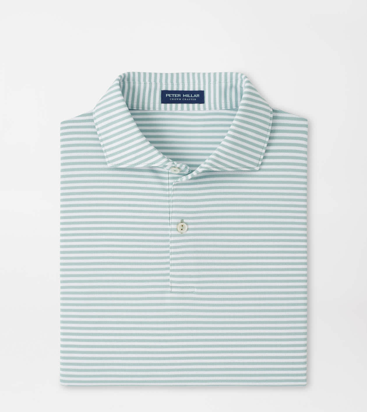 Peter Millar Men's Light Willow Verse Performance Mesh Polo