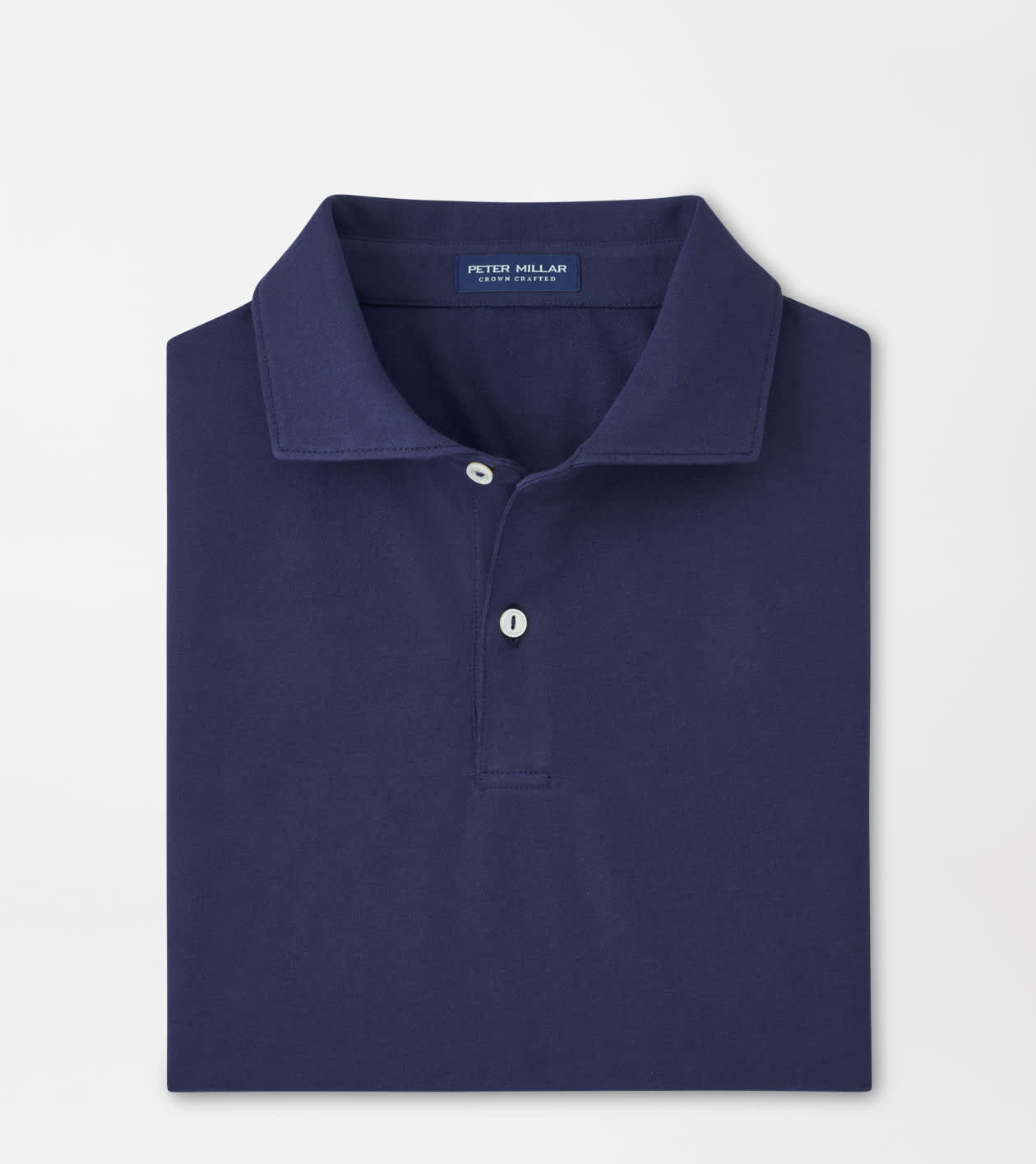 Peter Millar Men's Navy Albatross Cotton-Blend Piqué Polo