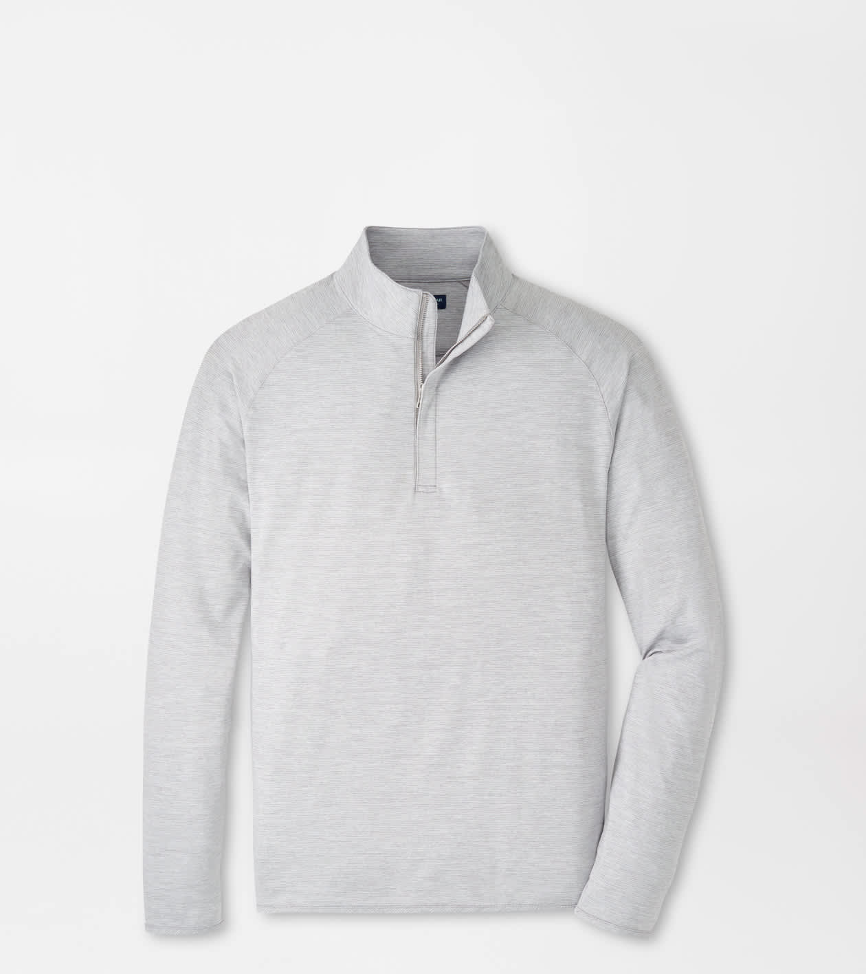 Peter Millar Men's Gale Grey Stealth Stripe Performance Quarter-Zip