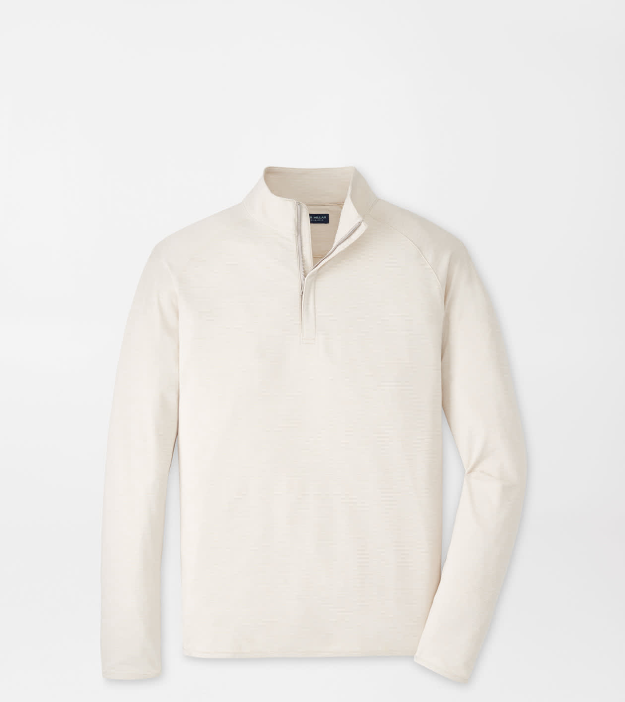 Peter Millar Men's Truffle Stealth Stripe Performance Quarter-Zip