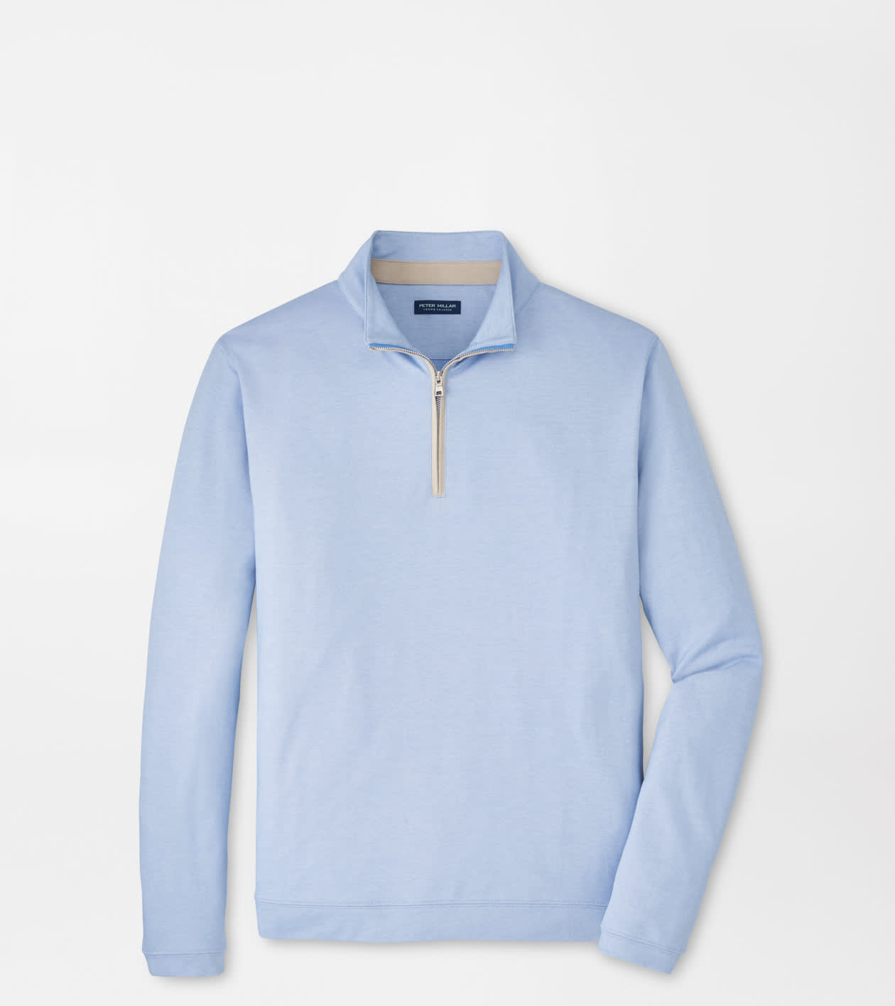 Peter Millar Men's Dusk Blue Albatross Cotton-Blend Piqué Quarter-Zip