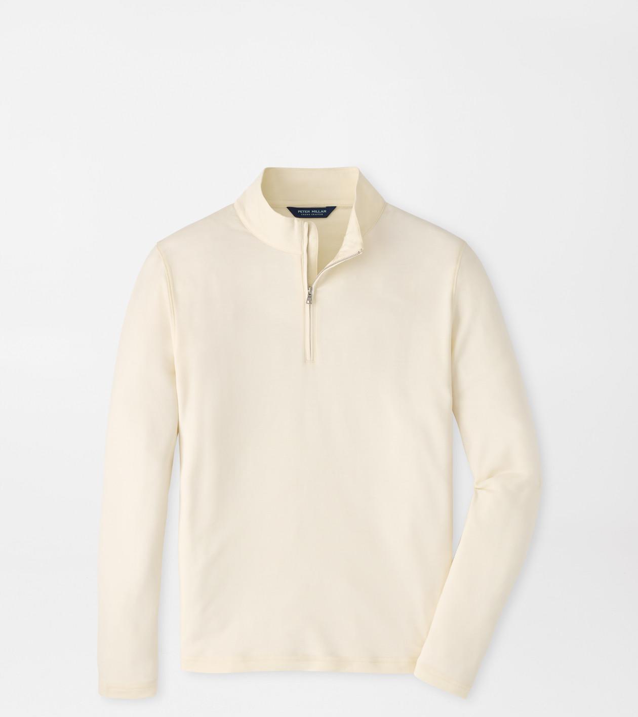 Peter Millar Men's Almond Excursionist Flex Knit Quarter-Zip
