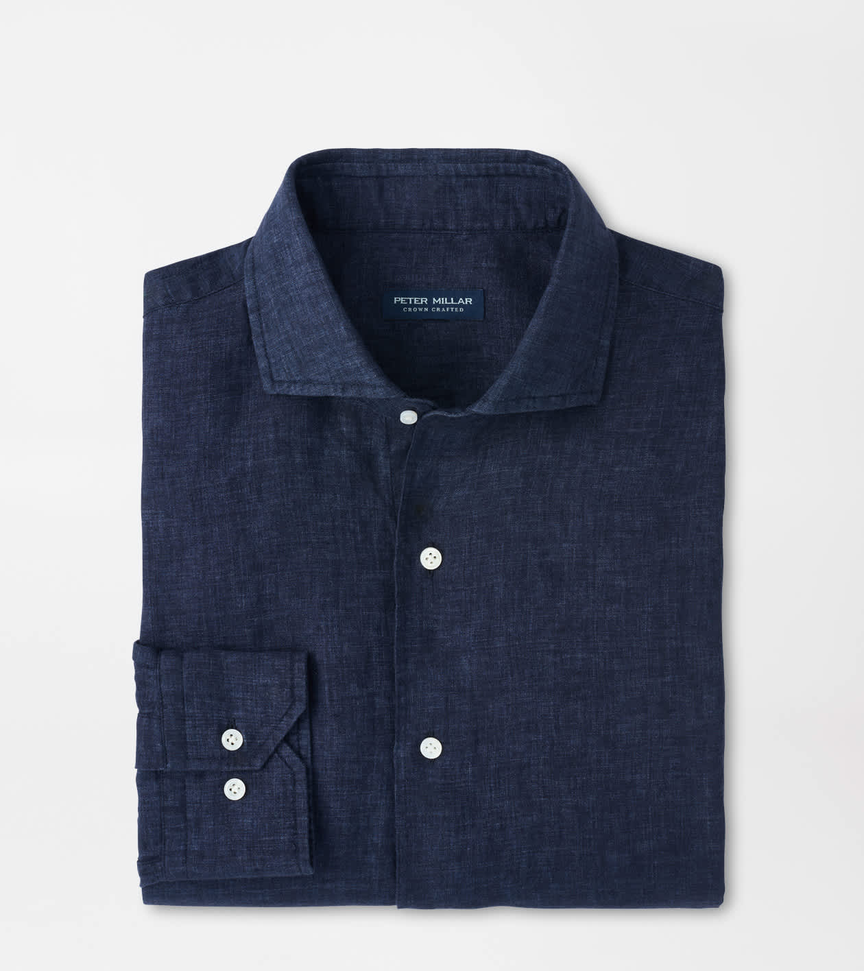 Peter Millar Astino Lino Shirt Navy