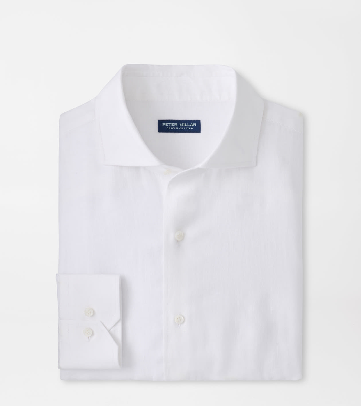 Peter Millar White Astino Lino Shirt