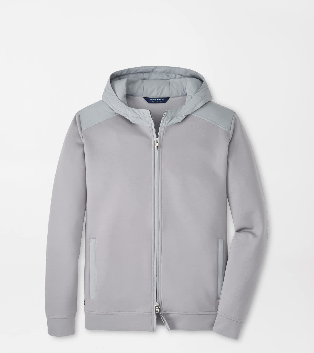 Peter Millar Men's Gale Grey Winsome Hoodie Jacket