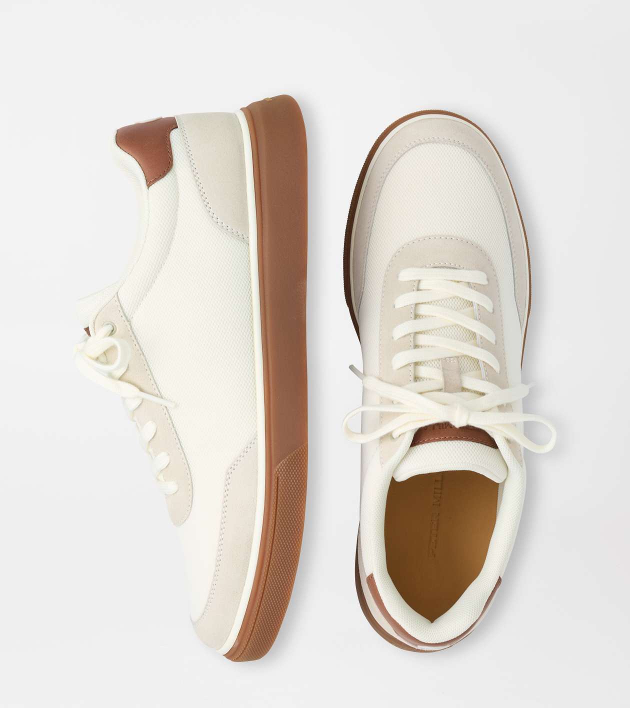 Peter Millar Men's Ivory Drift Mesh Sneaker