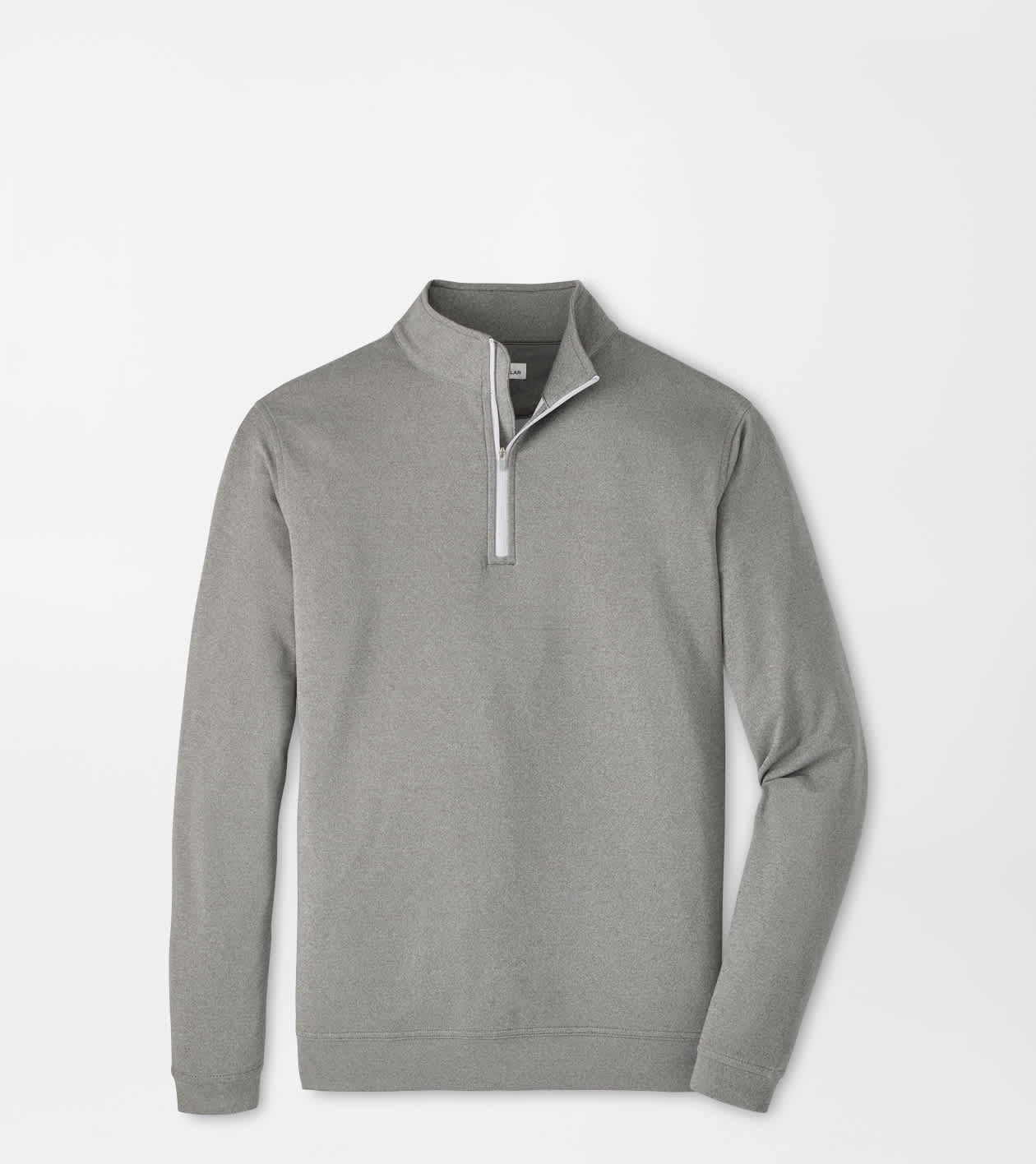 Peter Millar Men's Smoke Perth Mélange Performance Quarter-Zip