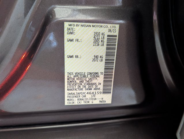 2015 Nissan Altima 2.5 SL photo 4