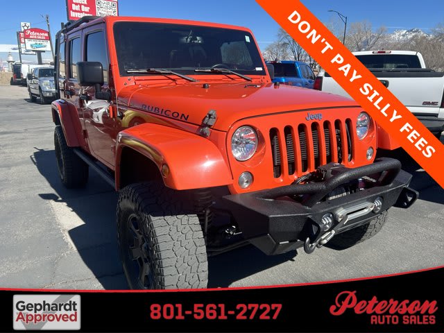 2015 Jeep Wrangler Unlimited used convertible for sale at Peterson Auto Sales in Midvale, UT