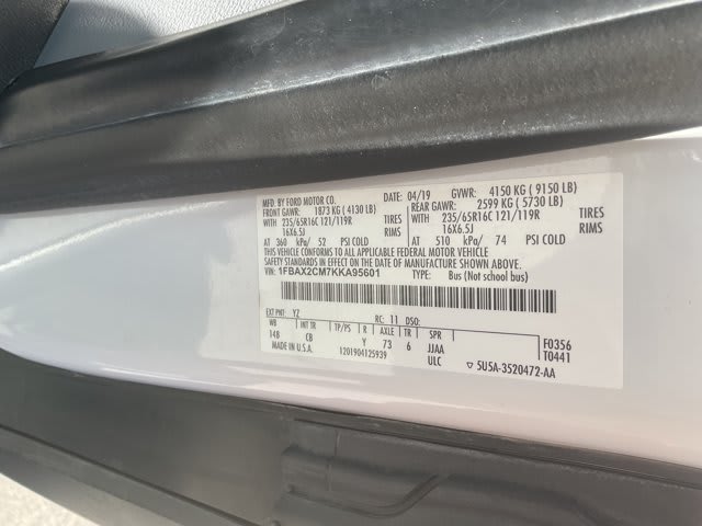 2019 Ford Transit Passenger Wagon used full-size passenger van for sale at Peterson Auto Sales in Midvale, UT — photo 18 of 21