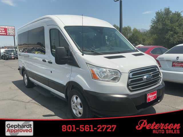 2019 Ford Transit Passenger Wagon used full-size passenger van for sale at Peterson Auto Sales in Midvale, UT