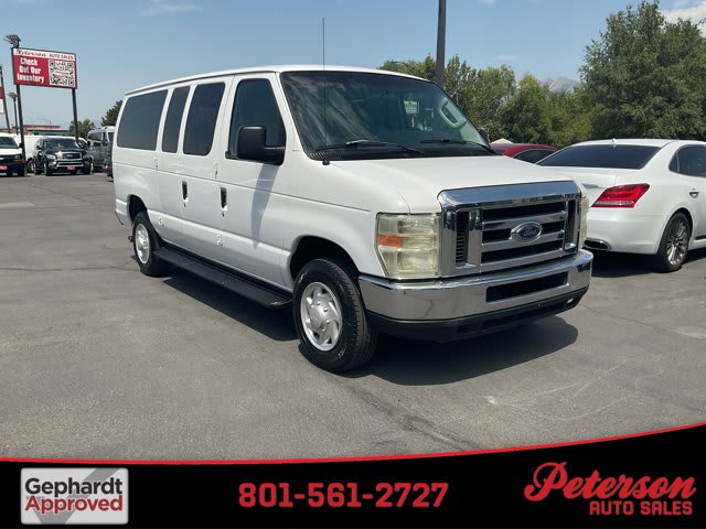 2009 Ford Econoline Wagon used full-size passenger van for sale at Peterson Auto Sales in Midvale, UT
