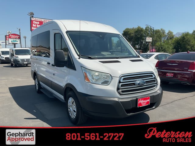 2015 Ford Transit Wagon used full-size passenger van for sale at Peterson Auto Sales in Midvale, UT