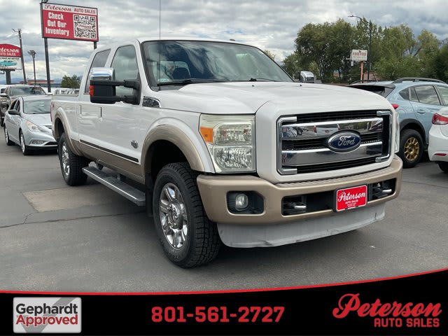 2013 Ford Super Duty F-250 SRW used crew cab pickup for sale at Peterson Auto Sales in Midvale, UT