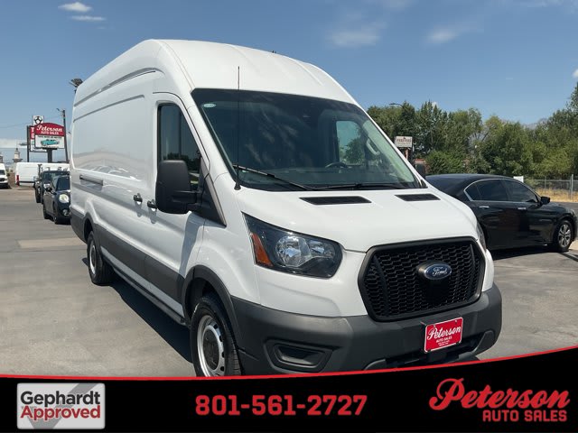 2023 Ford Transit Cargo Van used full-size cargo van for sale at Peterson Auto Sales in Midvale, UT