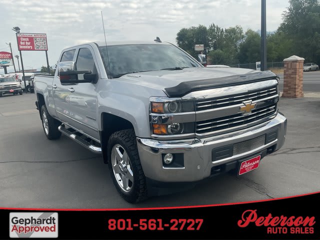2015 Chevrolet Silverado 2500HD used crew cab pickup for sale at Peterson Auto Sales in Midvale, UT