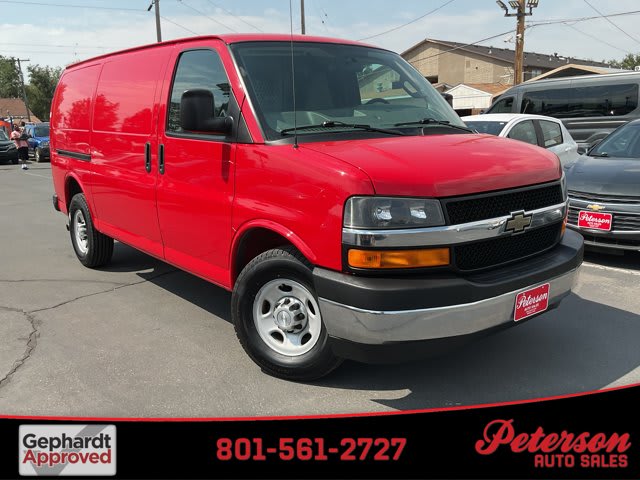 2017 Chevrolet Express Cargo Van used full-size cargo van for sale at Peterson Auto Sales in Midvale, UT