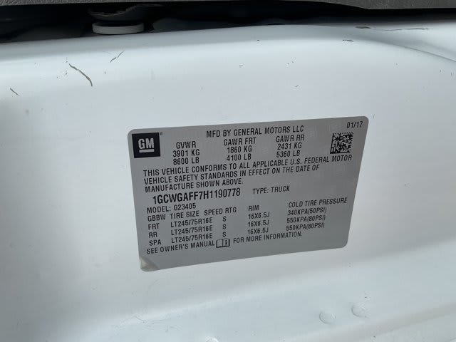 2017 Chevrolet Express Cargo Van used full-size cargo van for sale at Peterson Auto Sales in Midvale, UT — photo 13 of 24