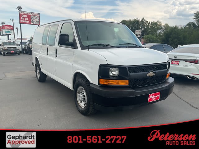 2017 Chevrolet Express Cargo Van used full-size cargo van for sale at Peterson Auto Sales in Midvale, UT