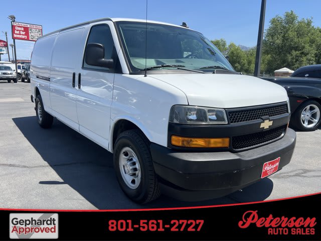 2019 Chevrolet Express Cargo Van used full-size cargo van for sale at Peterson Auto Sales in Midvale, UT