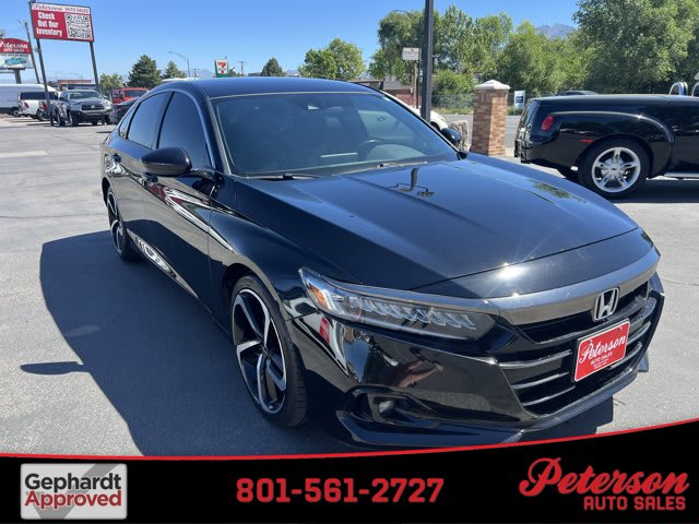 2021 Honda Accord Sedan used 4dr car for sale at Peterson Auto Sales in Midvale, UT