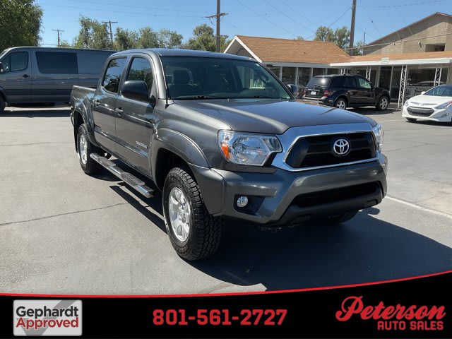 2015 Toyota Tacoma used crew cab pickup for sale at Peterson Auto Sales in Midvale, UT
