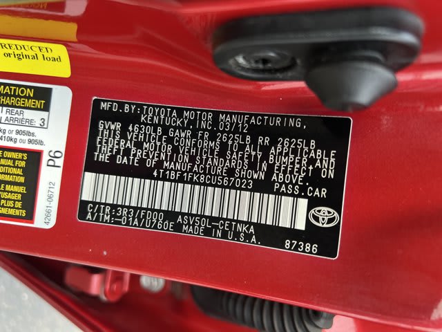 2012 Toyota Camry used 4dr car for sale at Peterson Auto Sales in Midvale, UT — photo 13 of 20