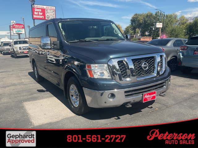 2017 Nissan NV Passenger used full-size passenger van for sale at Peterson Auto Sales in Midvale, UT