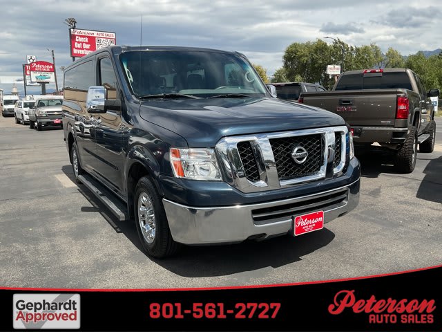2019 Nissan NV Passenger used full-size passenger van for sale at Peterson Auto Sales in Midvale, UT