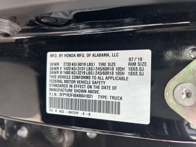 2019 Honda Ridgeline used crew cab pickup for sale at Peterson Auto Sales in Midvale, UT — photo 14 of 23