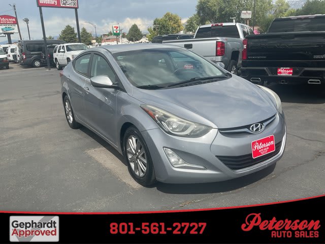 2015 Hyundai Elantra used 4dr car for sale at Peterson Auto Sales in Midvale, UT