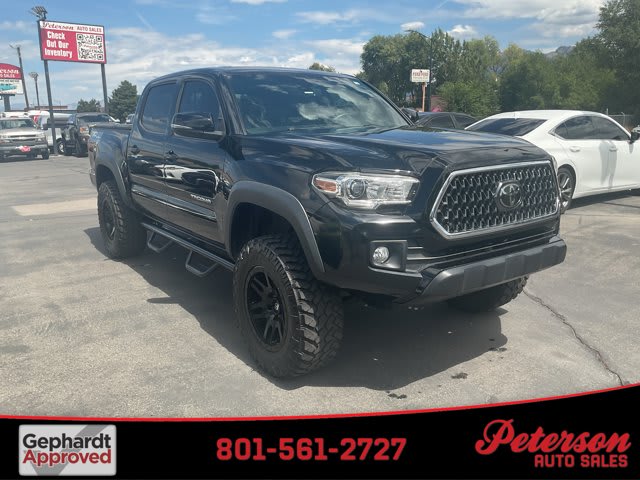 2018 Toyota Tacoma used crew cab pickup for sale at Peterson Auto Sales in Midvale, UT