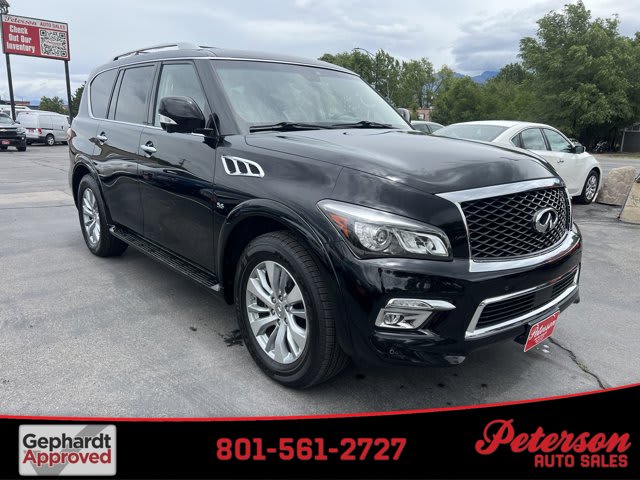 2017 INFINITI QX80 used sport utility for sale at Peterson Auto Sales in Midvale, UT