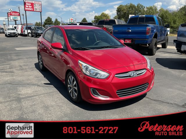2017 Hyundai Accent used 4dr car for sale at Peterson Auto Sales in Midvale, UT
