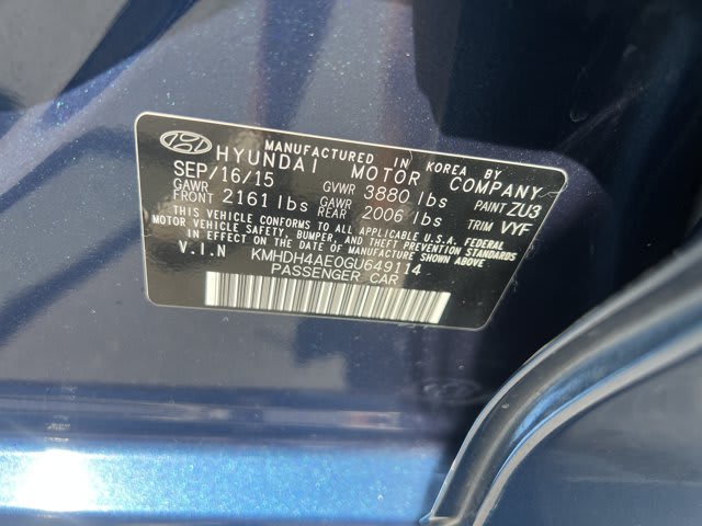 2016 Hyundai Elantra used 4dr car for sale at Peterson Auto Sales in Midvale, UT — photo 13 of 21