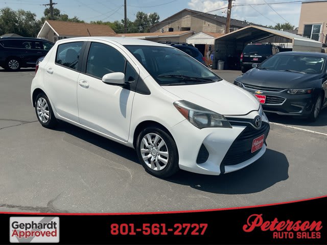 2016 Toyota Yaris used hatchback for sale at Peterson Auto Sales in Midvale, UT