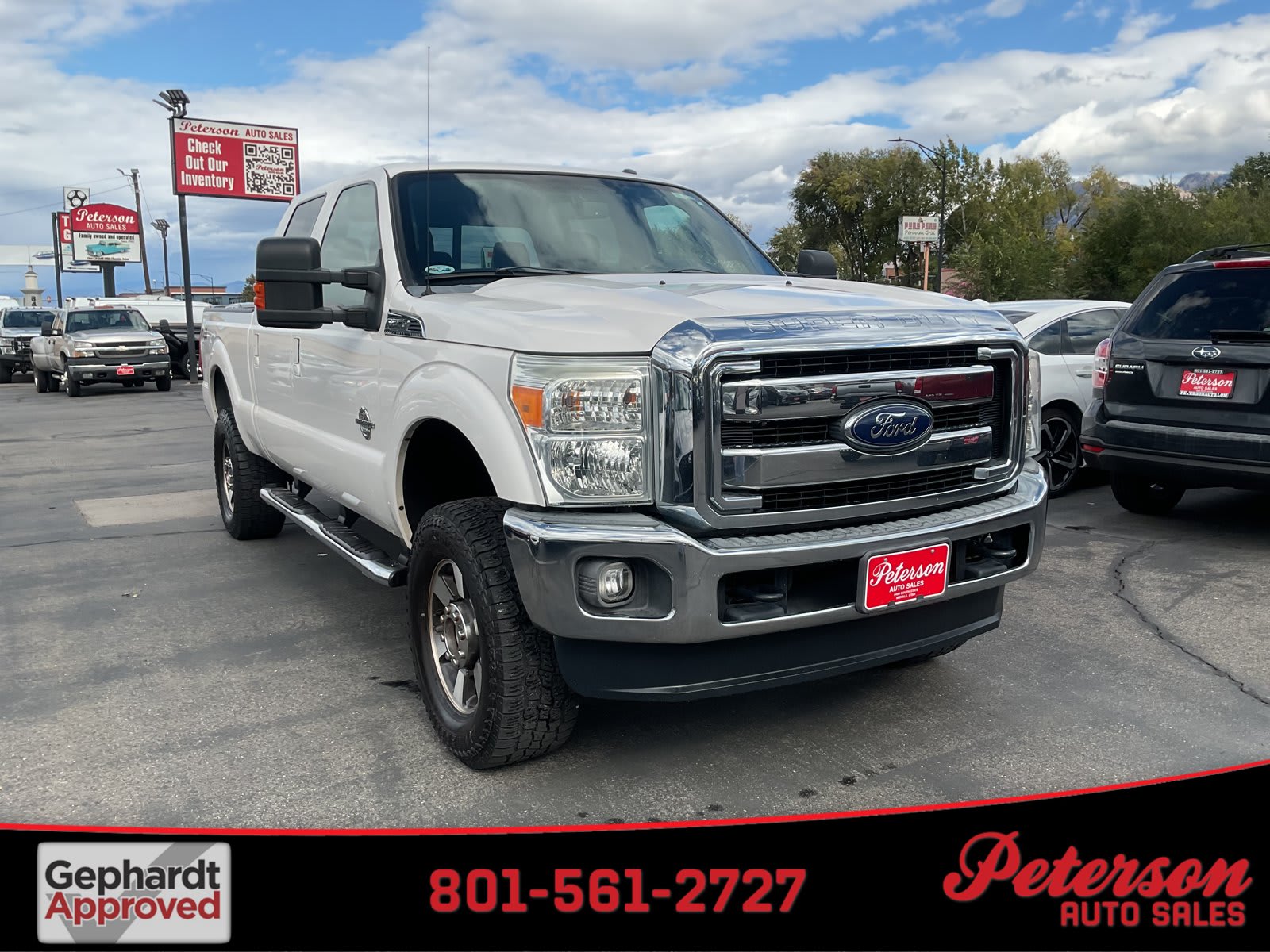 2016 Ford Super Duty F-250 SRW used crew cab pickup for sale at Peterson Auto Sales in Midvale, UT