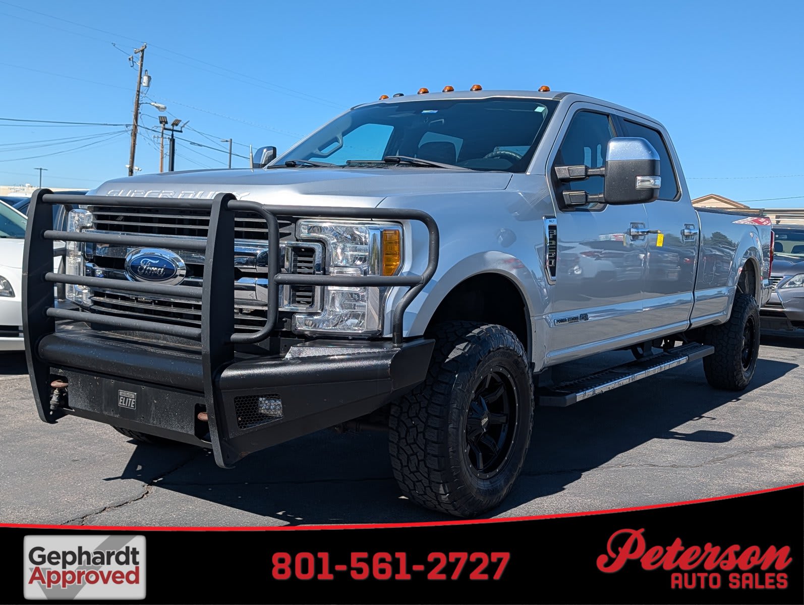 2017 Ford Super Duty F-250 SRW used crew cab pickup for sale at Peterson Auto Sales in Midvale, UT
