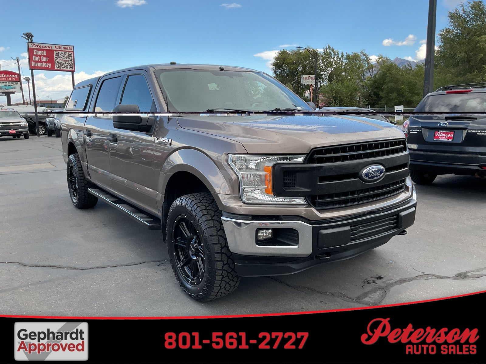 2018 Ford F-150 used crew cab pickup for sale at Peterson Auto Sales in Midvale, UT