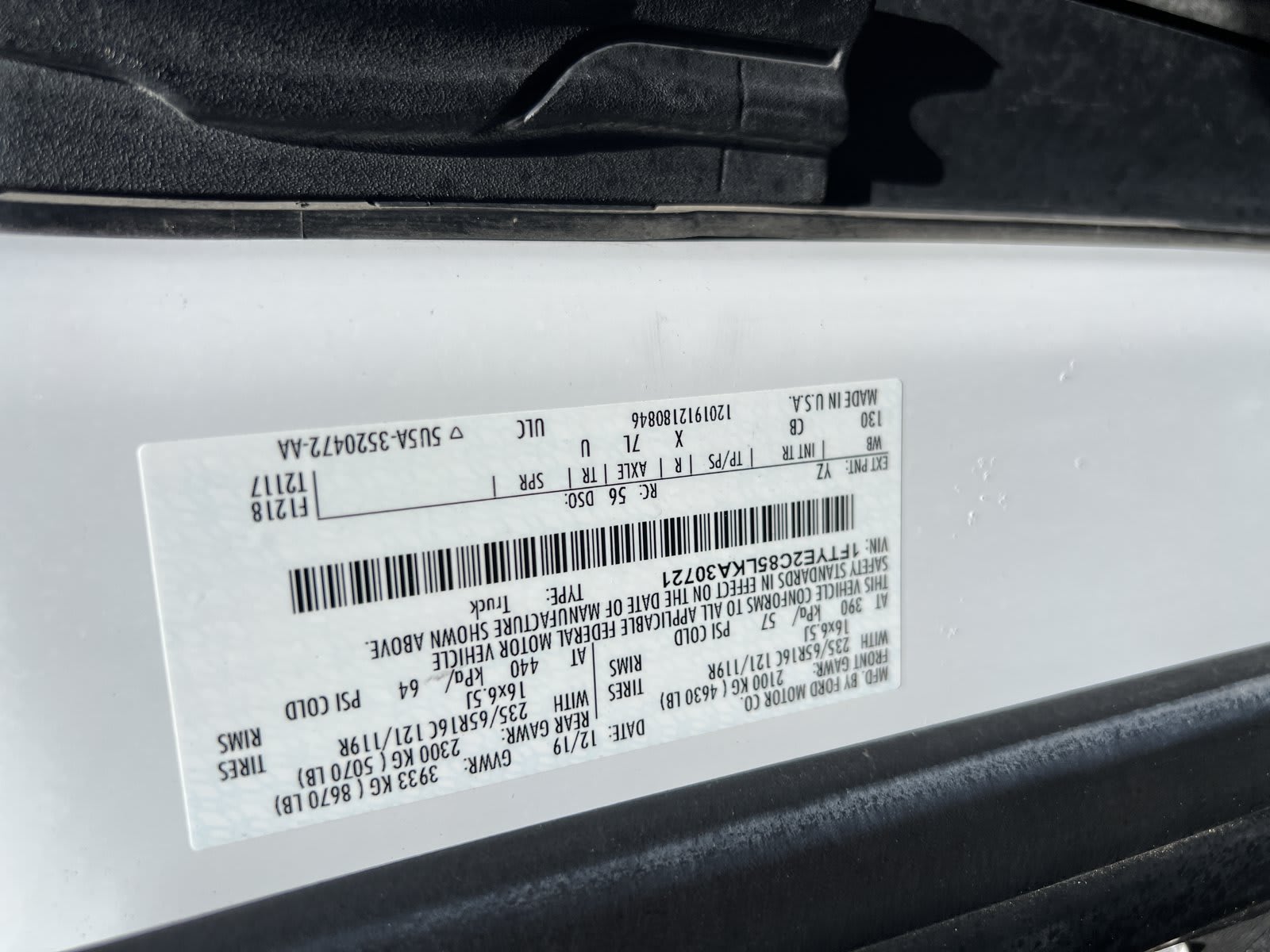 2020 Ford Transit Cargo Van used mini-van, cargo for sale at Peterson Auto Sales in Midvale, UT — photo 19 of 20