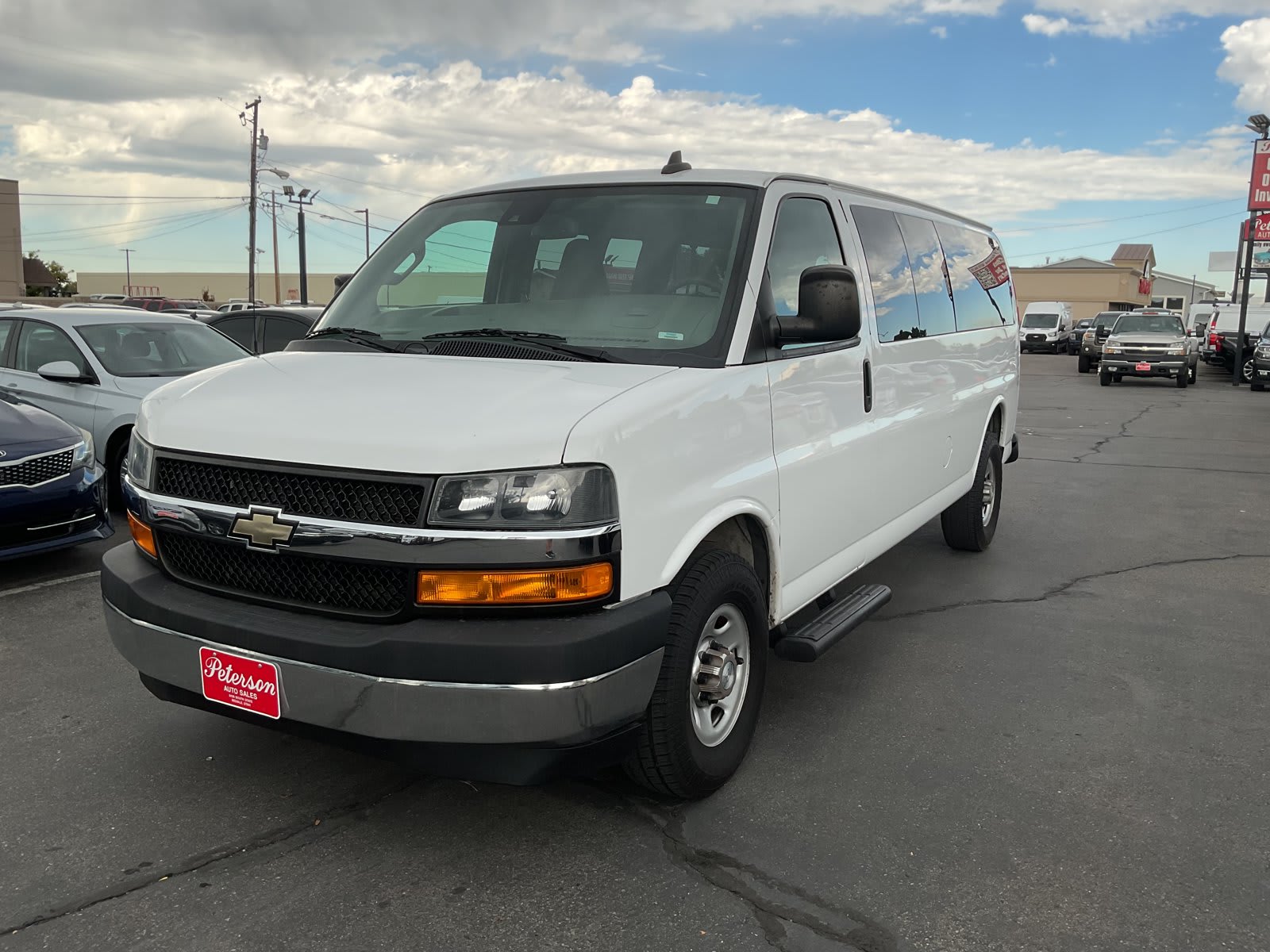 2019 Chevrolet Express Passenger used full-size passenger van for sale at Peterson Auto Sales in Midvale, UT — photo 2 of 22