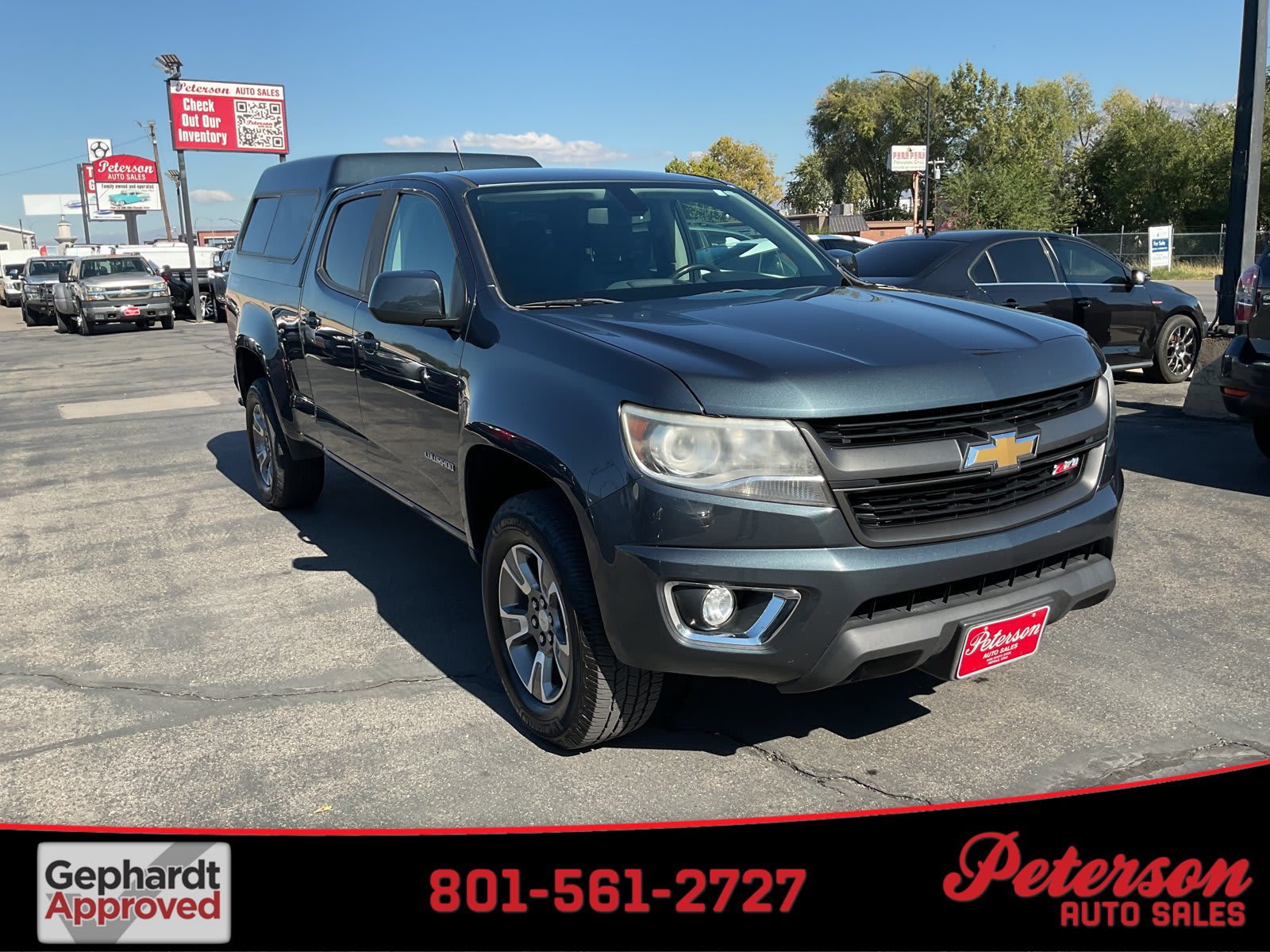 2019 Chevrolet Colorado used crew cab pickup for sale at Peterson Auto Sales in Midvale, UT