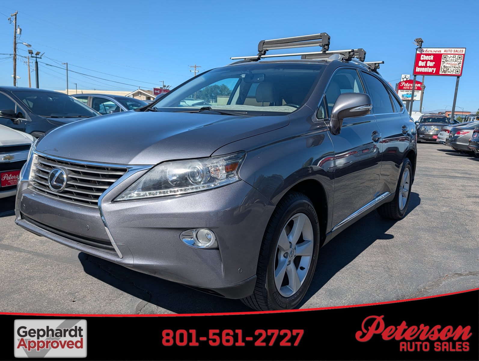 2013 Lexus RX 350 used sport utility for sale at Peterson Auto Sales in Midvale, UT