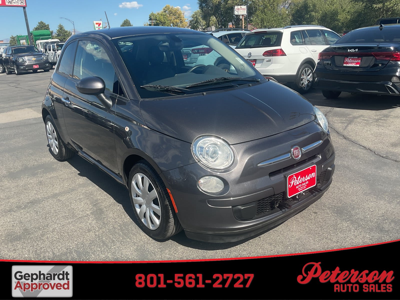 2016 FIAT 500 used hatchback for sale at Peterson Auto Sales in Midvale, UT