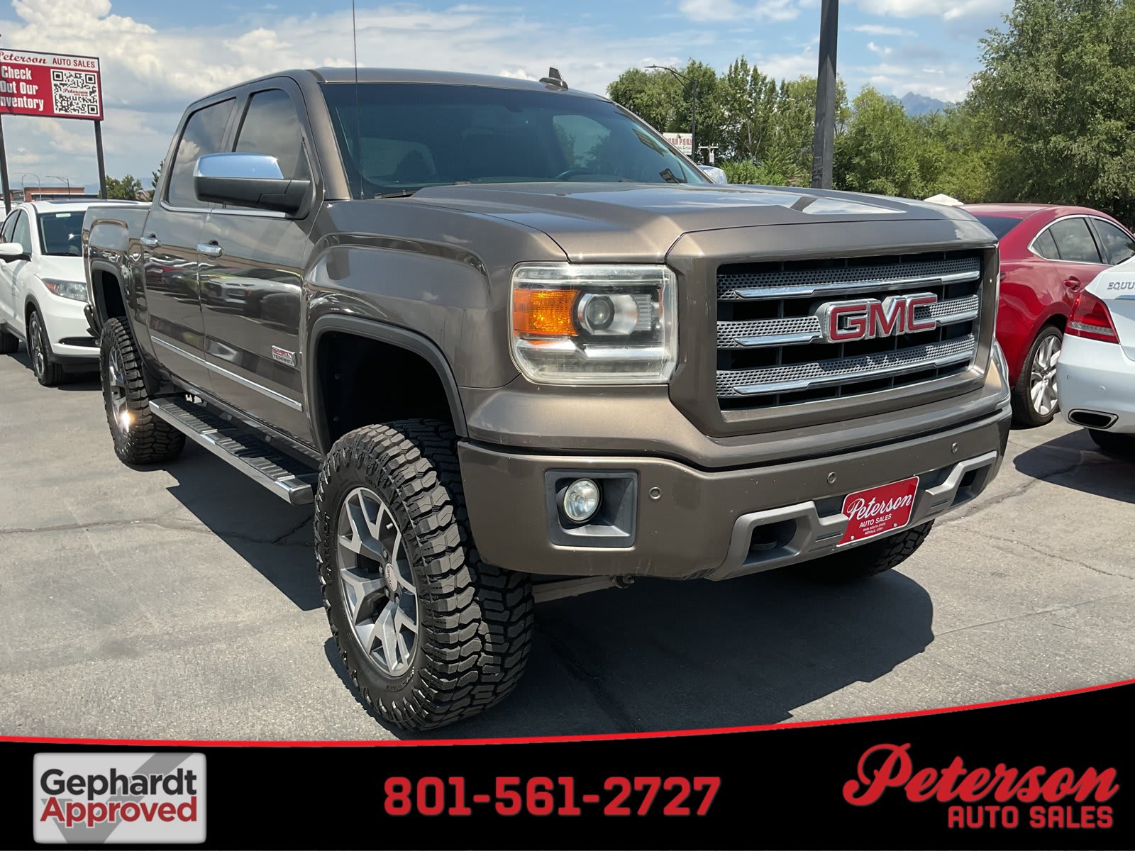 2015 GMC Sierra 1500 used crew cab pickup for sale at Peterson Auto Sales in Midvale, UT