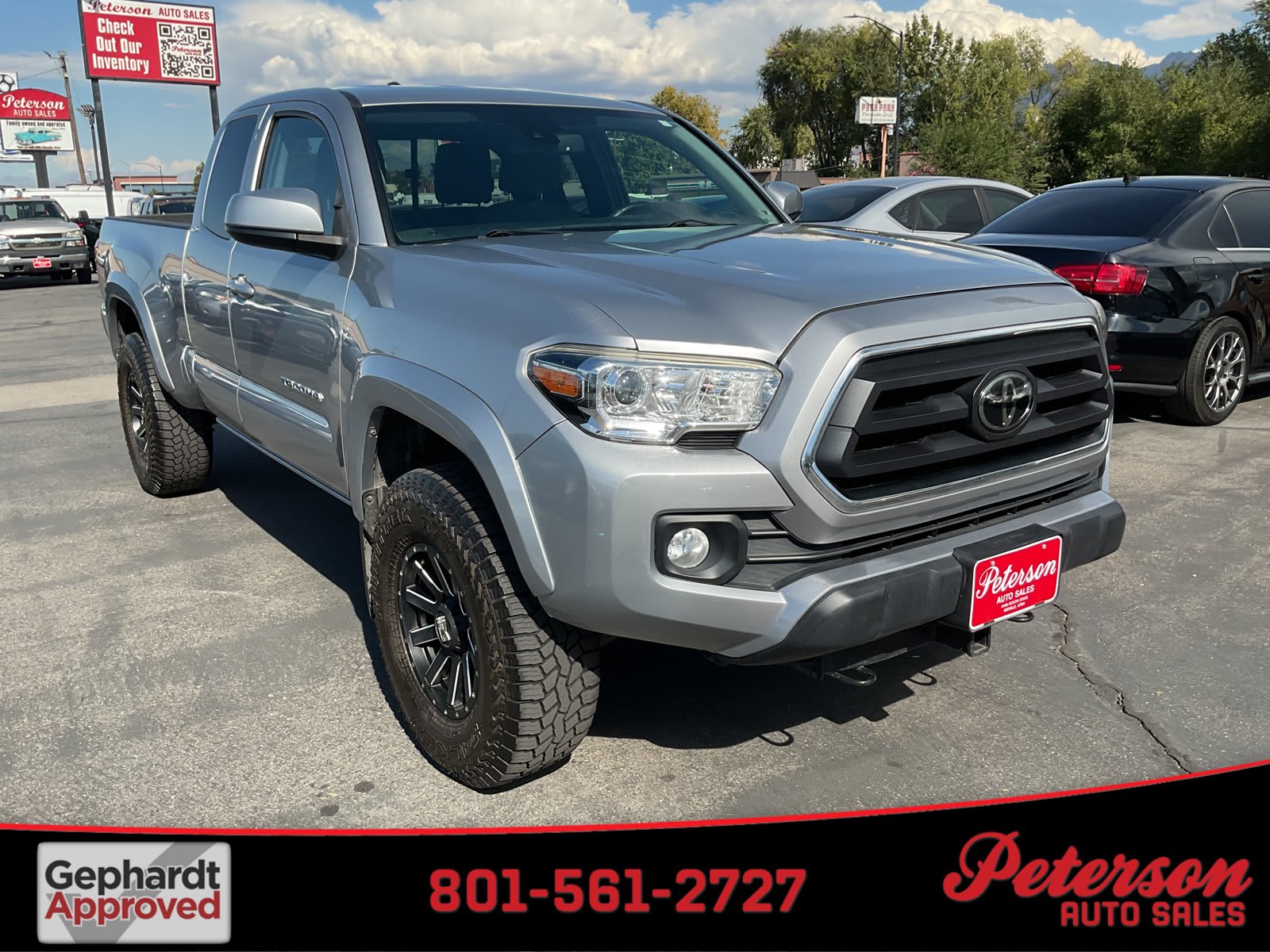 2021 Toyota Tacoma 4WD used extended cab pickup for sale at Peterson Auto Sales in Midvale, UT